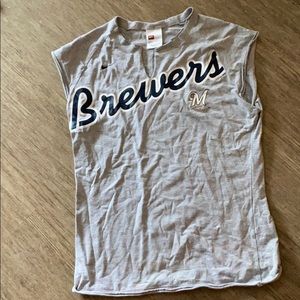 Milwaukee Brewers grey tee